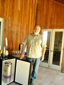 David Graves keeps his wine on tap.